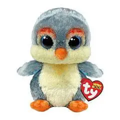 Игрушка мягкая TY BB Серый пингвини FISHER 15см, фото №1