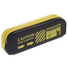 Пенал силиконовый Hatber "Внимание! Геймер!" 200х50х60мм, фото №1