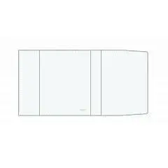 Обложка д/учебников, универс., п/э, 150мкм, 22х47см, с цв.клап, фото №1