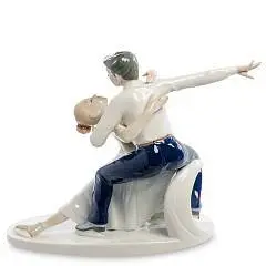 Статуэтка ''Пара фигуристов'' Pavone фарфор, фото №1