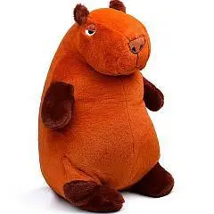 Игрушка мягкая Капибара Толстячок коричневый 60см, фото №1