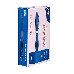 Ручка шариковая автомат. Deli Arris EQ17-BL, 0,7мм, синяя, фото №1