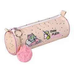 Пенал школьный "Релакс для кошечки" молния б/наполн 20х7х7см, фото №1