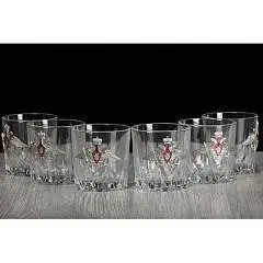 Набор д/виски "Отечество, Долг, Честь" 6 бокалов/камни, фото №1