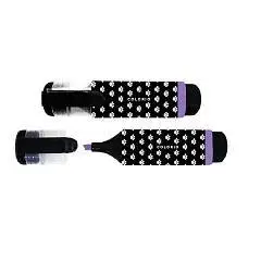 Тестовыделитель СИРЕНЕВЫЙ, софт-тач, с рисунком, фото №1