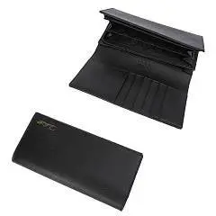 Кошелек жен. Fabretti нат.кожа, черный большой, фото №1