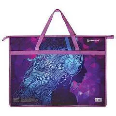 Папка д/худ А3 молн пластик Melody Brauberg, фото №1