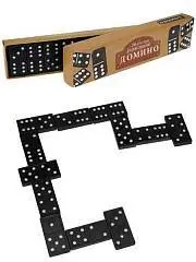 Домино деревянное (21.5х5х2.5 см) в коробке 5+, фото №1