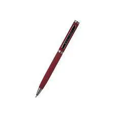 Ручка шариковая "FIRENZE" красный корпус, 1мм, синяя, футляр, фото №1