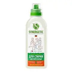 Гель для стирки цветного белья Synergetic 750 мл, фото №1