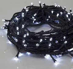 Гирлянда эл. LED-200-220V, 20м, нить темная, 8р, белый, фото №1