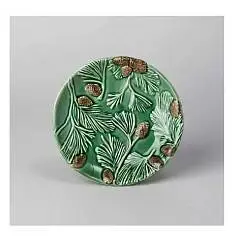 Блюдо-тарелка десертная "GREEN PINE" 17 см, фото №1