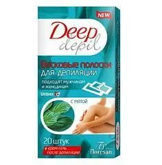 Восковые полоски Флоресан д/депил Unisex мята 20шт, фото №1