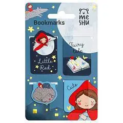 Закладки магнитные д/книг "Little red" фольга, 4шт, фото №1