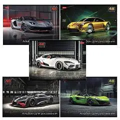 Альбом д/рис  А4 48л скоба "Автолюкс", фото №1