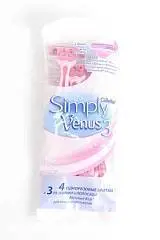 Станки одноразовые жен Gillette Venus Symply 3, 4шт, фото №1