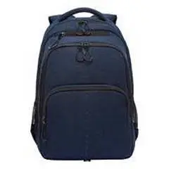 Рюкзак школьный Grizzly 3отд темн-син светоотр/эл, фото №1