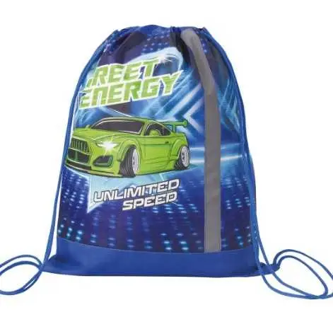 Сумка для сменной обуви ЭНЕРГИЯ, сетка и светоотр.полоса, 36х46см, фото №1