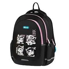 Ранец F-Cute "Lovely Kittens" 37х29х17см, 3 отд, анатом.спина, фото №1