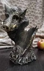 Подставка под бутылку Кабан( бронза), фото №1