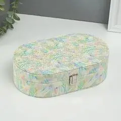 Шкатулка д/украшений «Мазки краски» с зерк иск/кож 13.5?22.5?6.5, фото №1