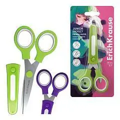 Ножницы EK Junior Protect Panda Hugs, пласт. чехол, 13см, фото №1