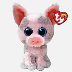 Игрушка мягкая TY Beanie Boos Розовый поросенок HAMBONE 15см, фото №1