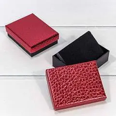 Коробка "Кожа крокодила" красная 9*7*3см, фото №1