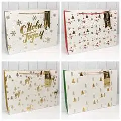 Сумка подарочная "Новый год" с тиснением 64*42*25см, фото №1