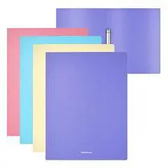 Папка на 2 кольцах EK Diagonal Pastel, 24мм, A4, ассорти, фото №1