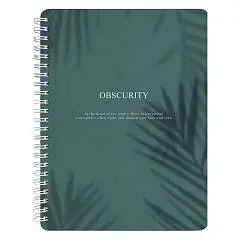 Тетрадь 120л КЛЕТКА "Shadow" зеленый, спираль, фото №1