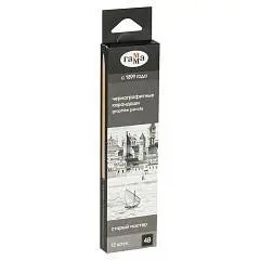 Карандаш чернографитный Гамма "Старый мастер" 4B, фото №1