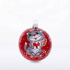 Шар елочный "Зодиак", 75 мм, фото №1