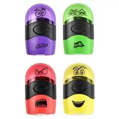 Точилка Fenix "Смайлики" с ластиком, ассорти, фото №1