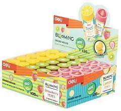 Ластик Deli Blooming, цилиндр, 22x43мм, ассорти, фото №1