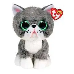 Игрушка мягкая TY Beanie Серый котик FERGUS 15см, фото №1