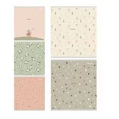 Тетрадь 48л КЛЕТКА "В НЕЖНЫХ ОТТЕНКАХ"  лён, фото №1