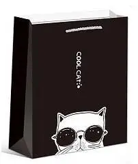 Сумка подарочная "Крутой кот" 31x42x12 см, фото №1