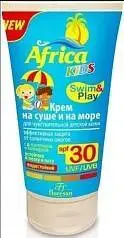 Крем с/з дет Floresan Africa KIDS На суше/море SPF30 150мл, фото №1