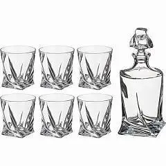 Набор для виски 7пр штоф+6ст 850/340мл, фото №1