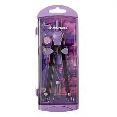 Готовальня ErichKrause Manga, металл, фиолетовый, фото №1