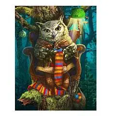 Пазл фигурный Мудрая сова 120 дет 20,5*29см Средний 3,5см 7+, фото №1