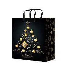 Сумка подарочная "Золотистая композиция" 22x31x10см, фото №1