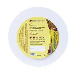 Холст круг подрамник "Сонет" 20см 280г 100% хл акр гр ср зерно, фото №1