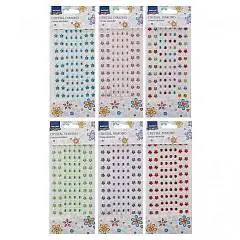 Стразы кристалы клеевой декор 31*10см цв в асс, фото №1