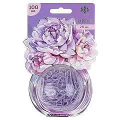 Скрепки Пионы 28мм 100шт сирен, фото №1