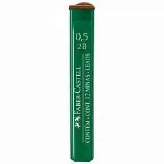 Грифели Faber-Castell "Polymer" 12шт, 0,5мм, 2B, фото №1