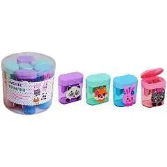 Точилка для карандашей "deVENTE. 100% Cute" 2 отв., с контейнером, фото №1