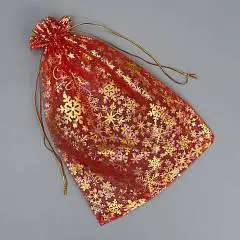 Мешочек подарочный органза «Новогодние желания», 20 х 30 см  кра, фото №1