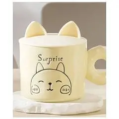 Кружка Kitty surprise beige 420 мл, фото №1